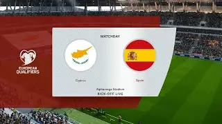 Cyprus vs Spain | European Qualifiers | PES 2021