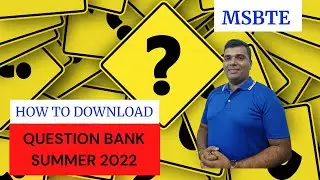 MSBTE QUESTION BANK 2022/HOW TO DOWNLOAD QUESTION BANK/MSBTE DIPLOMA.