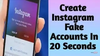 How to make instagram fack account 2 minutes || hacking trick