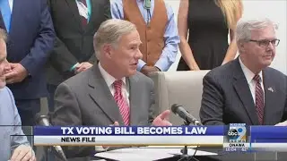 TX Voting Bill Becomes Law
