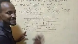 Increasing and decreasing function by using Frist derivative Test 