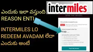INTERMILES 99RS SPIN 😔, INTERMILES REDEEM PROBELM SOLVED