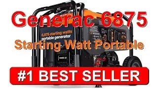 Портативный бензиновый генератор Generac 6 875 Вт с электрическим запуском - B0FHL1NC4S