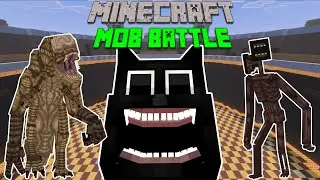Distorus Rex(GOJIDRAW) Vs Siren Head and Cartoon Cat(BendyTheDemon18) - Minecraft Mob Battle 