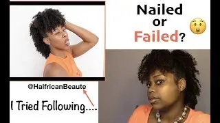 OMG😮 Halfrican Beaute SHOUTED me out! In return, I Tried Following...