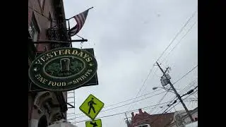 WARWICK NewYork walking the streets of downtown ! Snow falling small town ! #warwickny #warwick