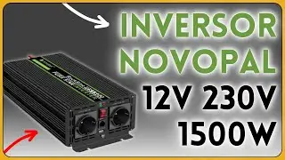 NOVOPAL 1500W 12v a 230v convertidor de inversor con 2 enchufes EU y Puerto USB Onda sinusoidal