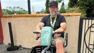 Driving a power chair around Epcot