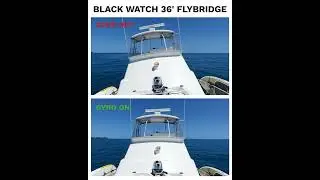 Демонстрация включения/выключения гироскопа Gineico Marine Quick Gyro &mdash; флайбридж Black Watch 36 футов