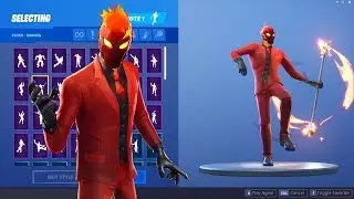 Fortnite: Inferno Skin Showcase with 90+ Dances