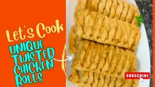 Save This Recipe For Ramzan | unique Twisted Chicken Rolls 🥐🥖 #viral #rollsrecipe 