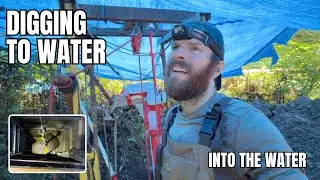 Hand Digging a 50ft Well | Digging In Water | DIY Well Series Pt. 11