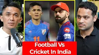 Football Vs Cricket - Why Do Indians Don't Watch Indian Football? | Sunil Chhetri |Raj Shamani Clips