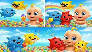 Baby Shark Dance 🦈🎵 | Cute Kids Song | Funny Baby Dance Video