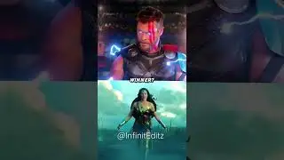 Thor vs Wonder Woman || Who Wins? #marvel #dc #shorts #wonderwoman #thor