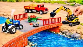 DIY Mini Truck Builds Strong Cement Bridge | Creative Engineering Construction Project