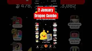 2 January  Dropee daily combo card 🔥Today Dropee Combo Lottery Card 🔥Dropee Airdrop Combo today
