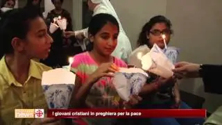 I giovani cristiani in preghiera per la pace
