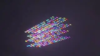 Fireworks and drone show in Langley Park Perth, Australia Day