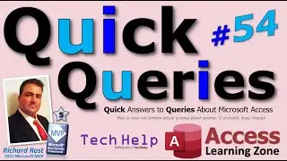 Microsoft Access Quick Queries #54:  Viewing Users in a Split Database, Merge Columns in Combo Box