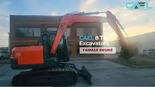 CAEL New 8 Ton Excavator with Yanmar Engine & CAB(AC/Heat) - Hydraulic Thumb/ Swing Boom - Warranty+