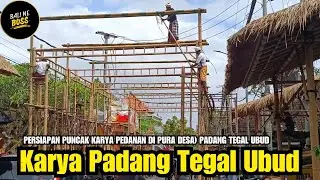 #2 UPDATE PERSIAPAN PUNCAK KARYA PEDANAN DI PURA PUSEH DAN DESA PADANG TEGAL UBUD BALI 