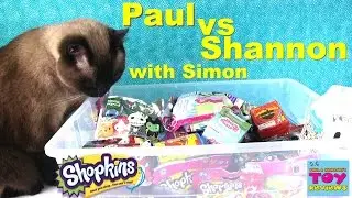 Paul vs Shannon with Simon Blind Bag Opening | Shopkins Moofia Disney | PSToyReviews