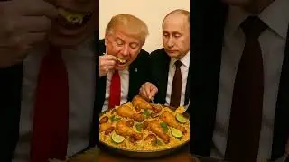 Trump and Putin Eating Biryani for the first time   ai video  #ai trump #biryani