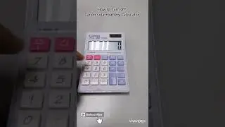 How to turn off solar calculator. Simple and easy..