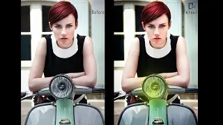How to make a simple Photoshop Retouch using smudge tool and camera raw filter - Photoshop Tutorial