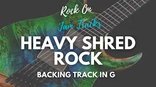 G Minor Hard Rock Guitar Jam Backing Track | 80s Rock Style