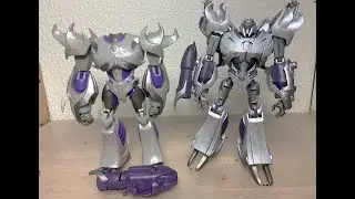 Transformers Prime - Voyager VS R.E.D. Megatron Custom Kitbash Head and Cannon Swap