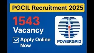 PGCIL Recruitment 2025 | 1543 Field Engineer & Supervisor Vacancy | Latest Jobs 2025