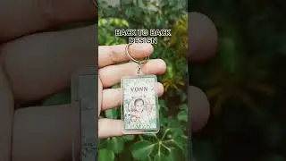 NOW AVAILABLE!!! Personalized Acrylic Keychain in Rectangle (Back to Back Design) #acrylickeychain