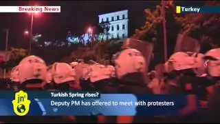 Turkish Spring protests: clashes with police continue for fifth night despite deputy PM apology