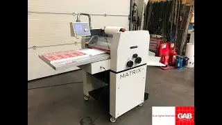 used matrix 530 thermal laminating machine with auto sheet separator   Gab Supplies Ltd   2006