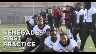 The XFL's Dallas Renegades take the field for the first time