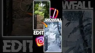 Instagram Trending Snowfall Effect🔥 #editing #edit #ai  #aiediting #tutorial