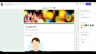 How to change background image, colour and font of google form?