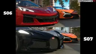 The Crew Motorfest - Start Menu Comparison (Season 6 vs Season 7)