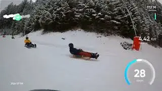 Rodeln am Wildkogel in Bramberg (09.01.2026) - 4. Abfahrt