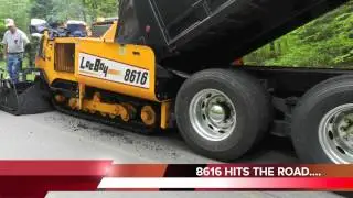 LEEBOY 8616 PAVER IN ACTION (May 2012 - Testing unit)