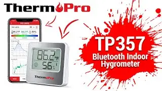 Thermopro TP357 Bluetooth Digital Indoor Hygrometer Thermometer Setup Video