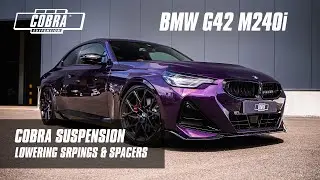 BMW M240i G42 xDrive || Cobra Suspension 30/25mm Lowering Springs & 15mm Wheel Spacers Front & Rear