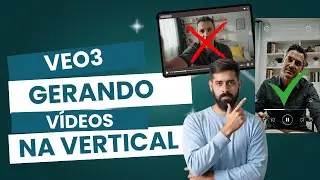 Como gerar V&Iacute;DEOS VERTICAIS no VEO3 (9:16)