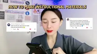 HOW TO MAKE INSTRUCTIONAL MATERIALS | VISUAL AIDS | DEMONSTRATION | CRUZITTA TEACHER NICA