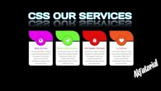 Our Services Box Hover Effects Using Html CSS - AK Tutorial
