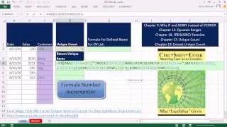 Excel Magic Trick 1023: Extract Unique List of Names For Dynamic Data Validation Dropdown List