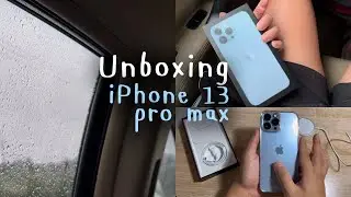 Unboxing iPhone 13 Pro Max ( Sierra Blue ) 256GB + MagSafe + Accessories