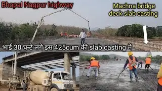 Finally machna river bridge की slab casting complete हो गई @Raghavsingh143